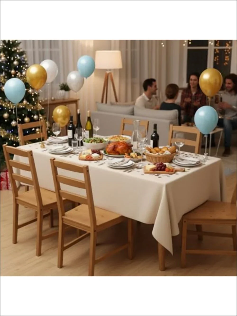 2 Pack 60x102 Inch Rectangle Polyester Tablecloths Dining Table Cover